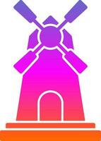 Windmill Vector Icon Design