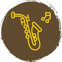 Saxophone Vector Icon Design