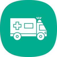 Ambulance Vector Icon Design