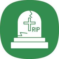 Cemetery Vector Icon Design