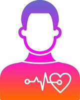 Cardiac arrest Vector Icon Design