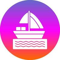 Boat Vector Icon Design