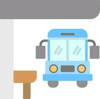 Bus stop Vector Icon Design