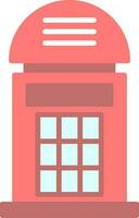 Phone booth Vector Icon Design