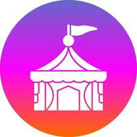 Circus tent Vector Icon Design