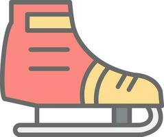 Ice skating Vector Icon Design