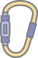 Carabiner Vector Icon Design