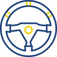 Steering wheel Vector Icon Design