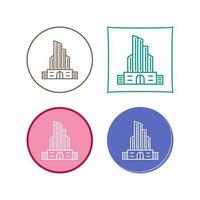 icono de vector de edificio de oficinas