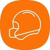 Football helmet Vector Icon Design