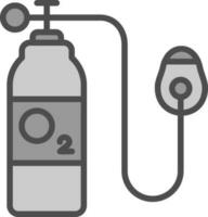 oxigeno vector icono diseño
