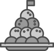 Bitterballen Vector Icon Design