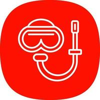 Snorkel gear Vector Icon Design