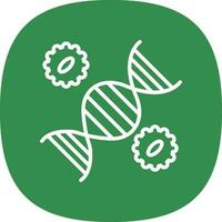 diseño de icono de vector de ingeniería genética