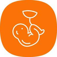 Fetus Vector Icon Design