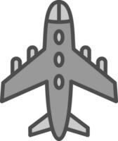 diseño de icono de vector de avión