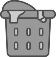 Laundry basket Vector Icon Design