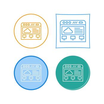 Cloud Computing Vector Icon