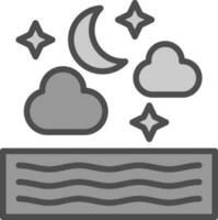 Night Vector Icon Design