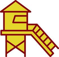 Lifeguard tower Vector Icon Design