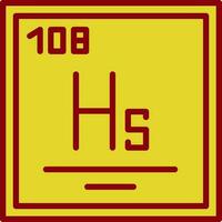 Hassium Vector Icon Design