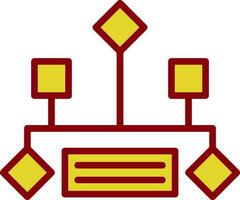 Hierarchical structure Vector Icon Design