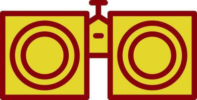 Binoculars Vector Icon Design