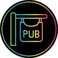 pub firmar vector icono diseño