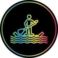 Paddle surf Vector Icon Design