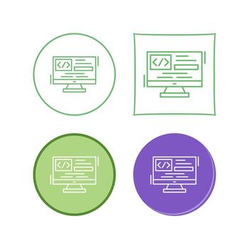 icono de vector de codificación