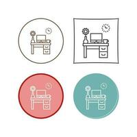 icono de vector de mesa de trabajo