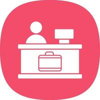 Check-in Vector Icon Design