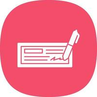 Cheque Vector Icon Design