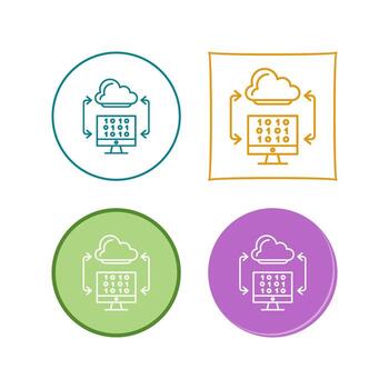 Cloud Coding Vector Icon