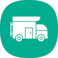 Camper van Vector Icon Design
