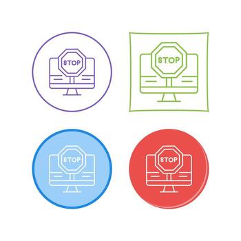 Stop Vector Icon