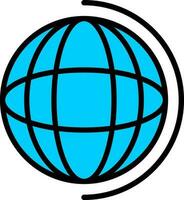 Earth globe Vector Icon Design