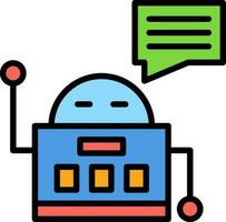 diseño de icono de vector de chatbot