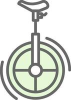 Unicycle Vector Icon Design