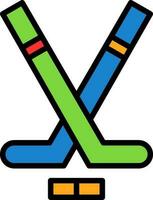 diseño de icono de vector de hockey