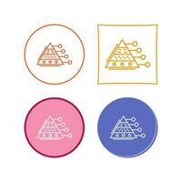 Pyramid Graph Vector Icon