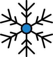 diseño de icono de vector de copo de nieve