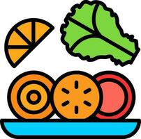 ensalada vector icono diseño