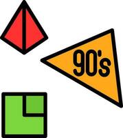 90s vector icono diseño