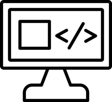 diseño de icono de vector de software