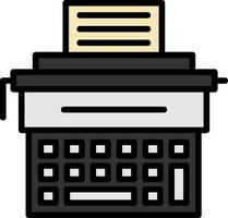 Typewriter Vector Icon Design