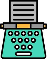 Typewriter Vector Icon Design