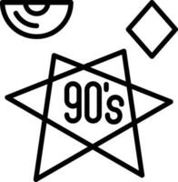 90s vector icono diseño