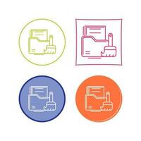 Data Cleaning Vector Icon