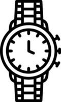 diseño de icono de vector de reloj de pulsera